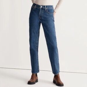 Madewell The Perfect Vintage Straight Jeans Bright Indigo Instacozy Edition